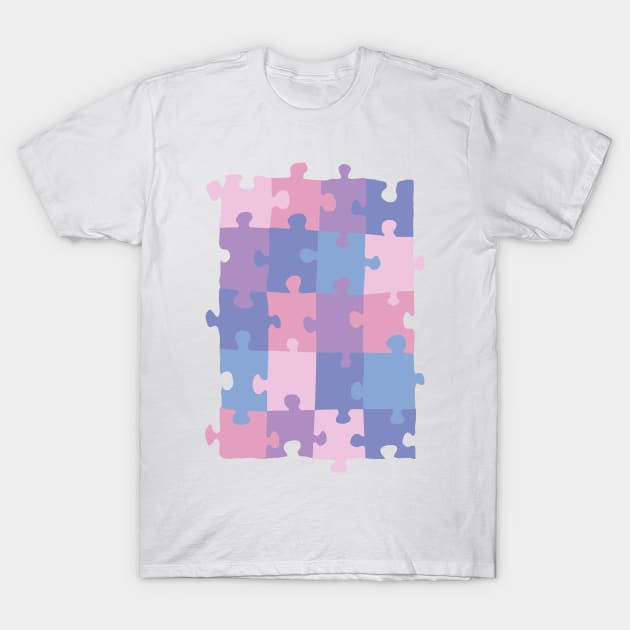 Pastel jigsaw T-Shirt by doctorxii